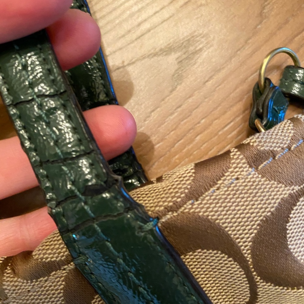 Green Python Coach Purse - image 6